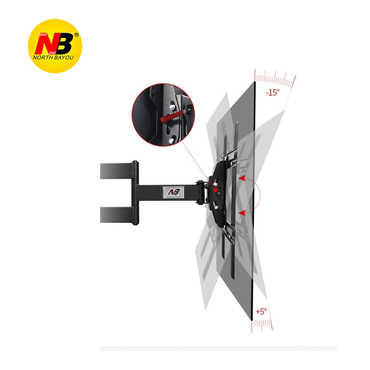 to Thailand Nb Sp2 40"-70" 60"65" 68.2kg Heavy Duty Strong Retractable Long 3 Arm Full Motion LCD TV Wall Mount Bracket 110-712mm