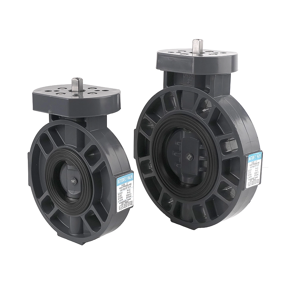 Good Price 220V 24V 2 Inch UPVC Plastic Wafer PVC Electric Butterfly Valve