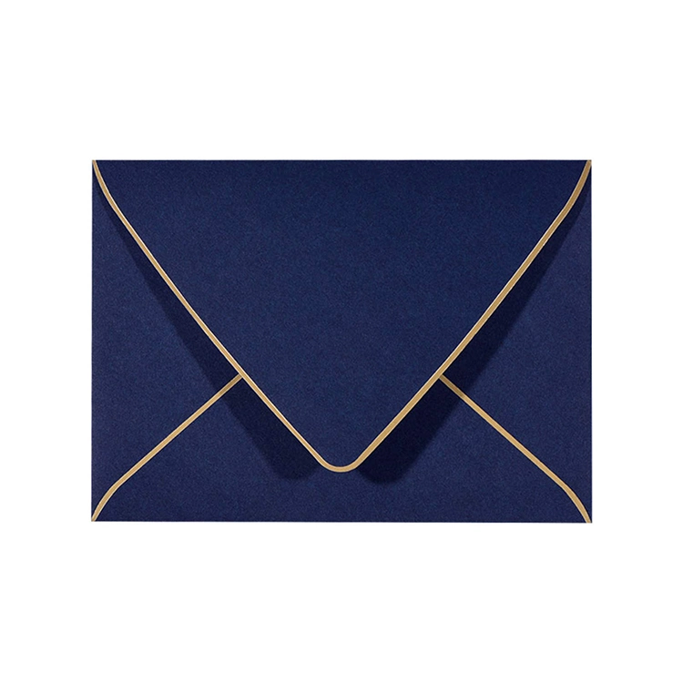 Custom Printed Wholesale/Supplier Black Pearl Letter Card Paper Envelope with Logo