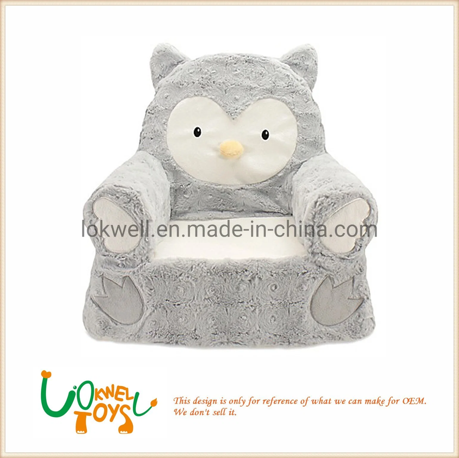 Decoration Comfortable Plush Animal Baby Seat Chair