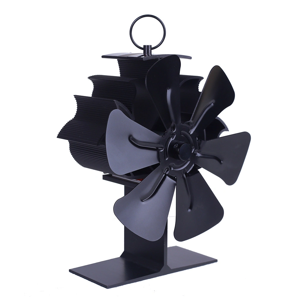 Mini Order Fireplace Fan Lotus Large H-Shaped 5-Leaf Heating, Pollution-Free and Noiseless Hot Selling Stove Fan in Stock