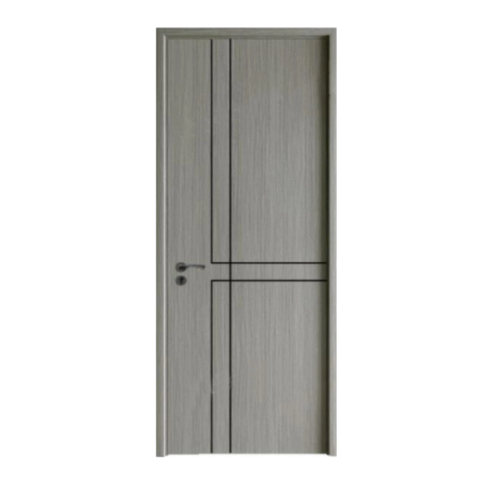 High quality/High cost performance  Hot Sale Interior Wood Room Door with Aluminum Stripes