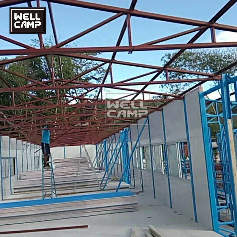 Good Performance Light Steel Structure Steel Frame for Prefabricated House and Camp