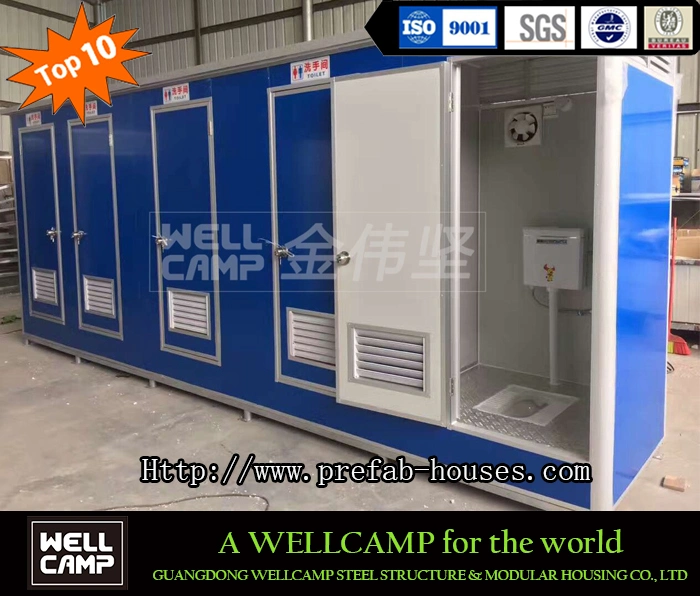 Wellcamp Económico EPS exterior Sitio móvil WC unidades individuales con Inodoro y cuenca