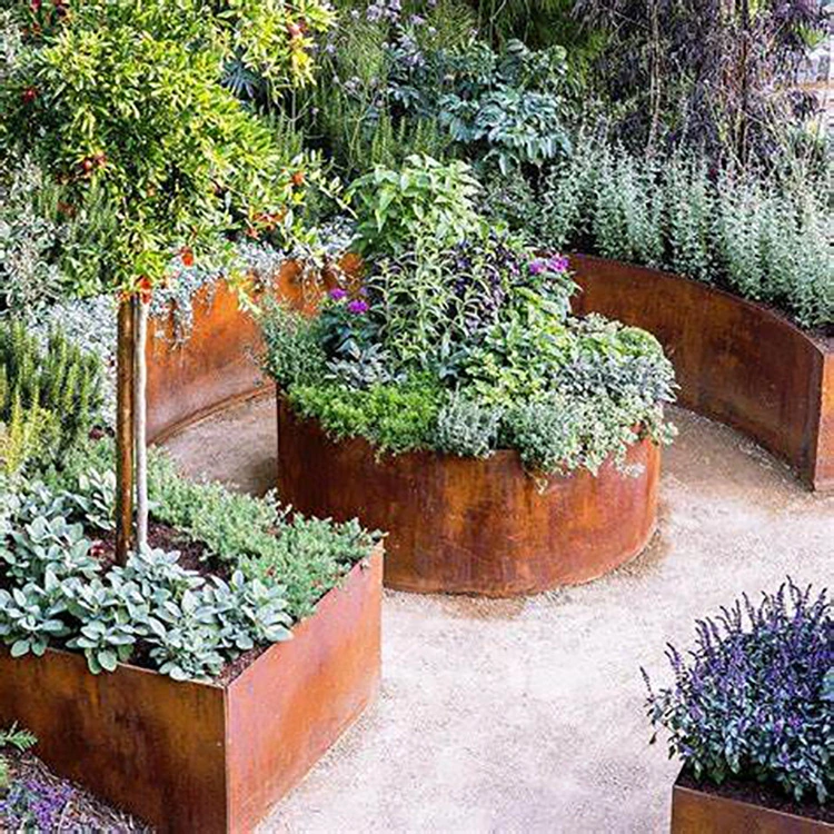 Corten Steel Garden Edging/Rusty Flower Border