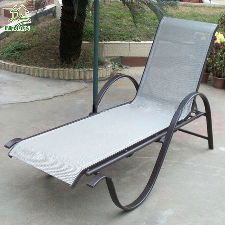 Luxury Outdoor Furniture Poolside Aluminum Upholstery Sun Lounger for Hotel