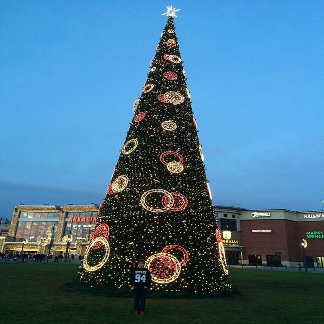 El gigante de LED 3D en el exterior de la luz de adorno del árbol de navidad La navidad de la luz de la decoración de jardín