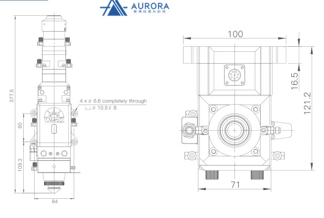 Aurora Laser Wsx NC30b original de 3kw tête de coupe au laser