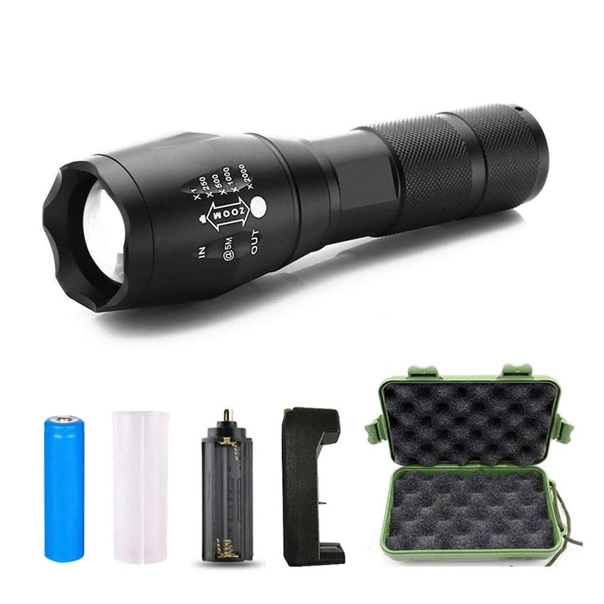 Multipurpose Portable USB Rechargeable Metal Power Tactical LED Mini Torch Flashlight