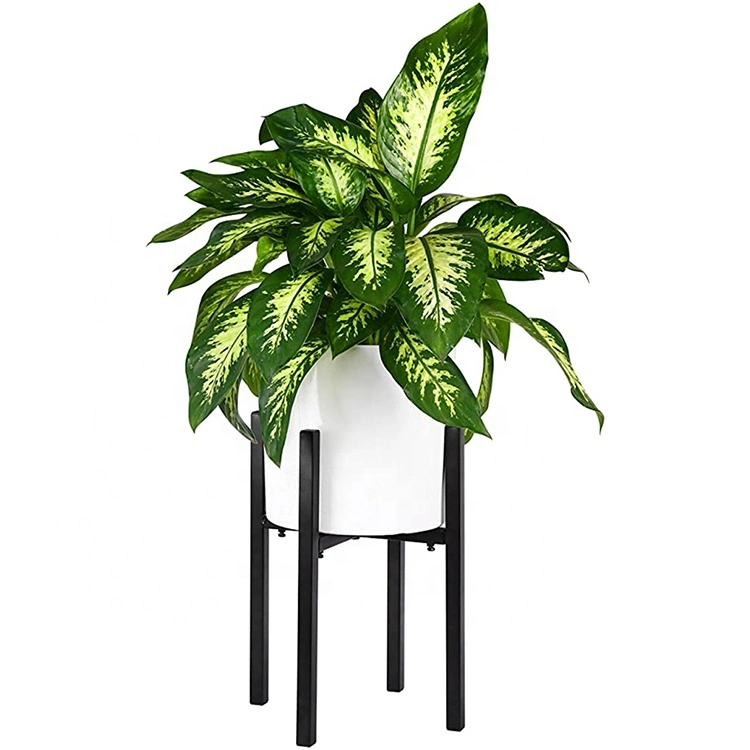 Modern Indoor Tall Metal Plant Stand Flower Pot Holder Plants Display Rack Shelf-Brown