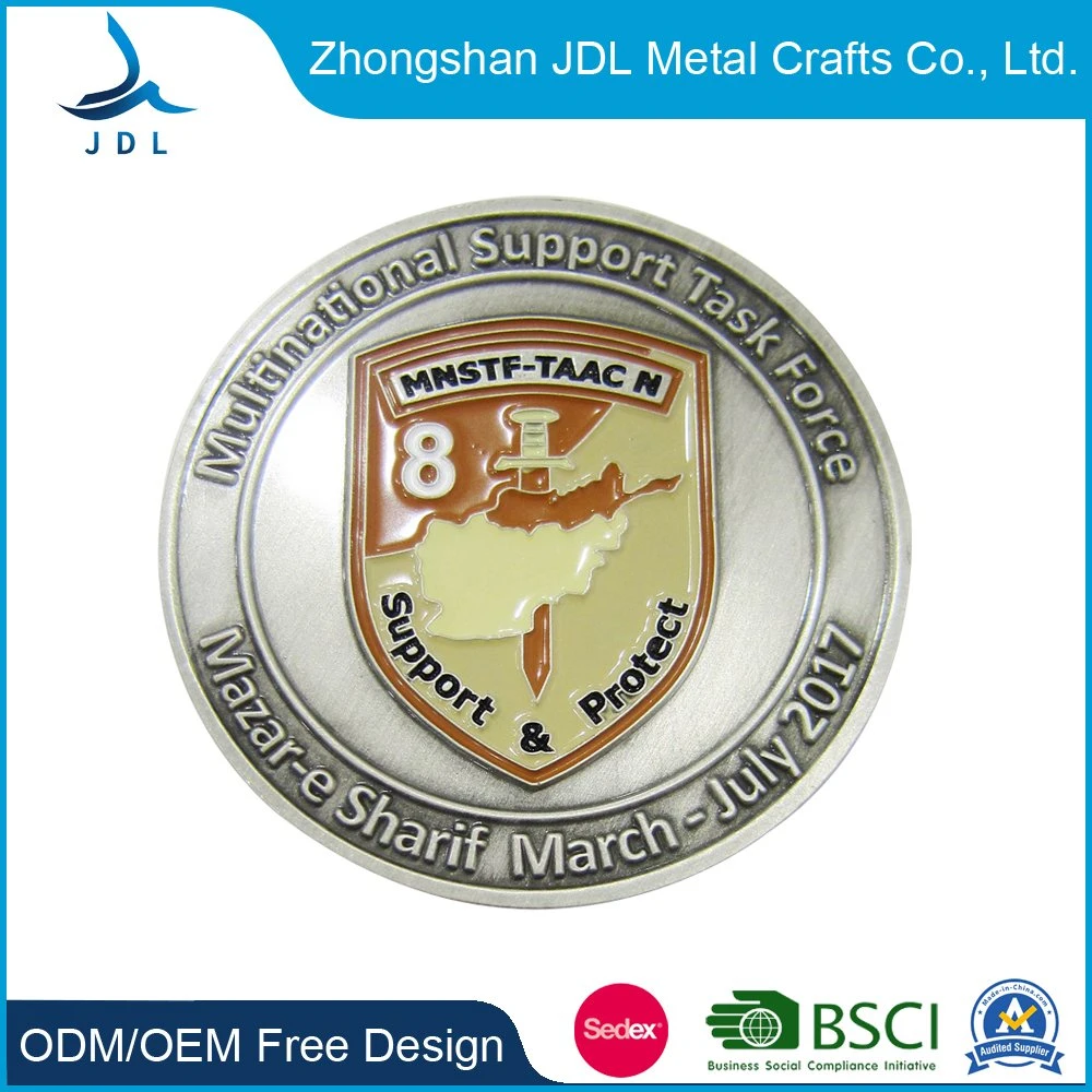 Promotional Gift 3D Logo Zinc Alloy Souvenir Gift Coinsgold Metal Challenge C Trading Tray to Civilian Challenge Coin Template Illustrator (186)