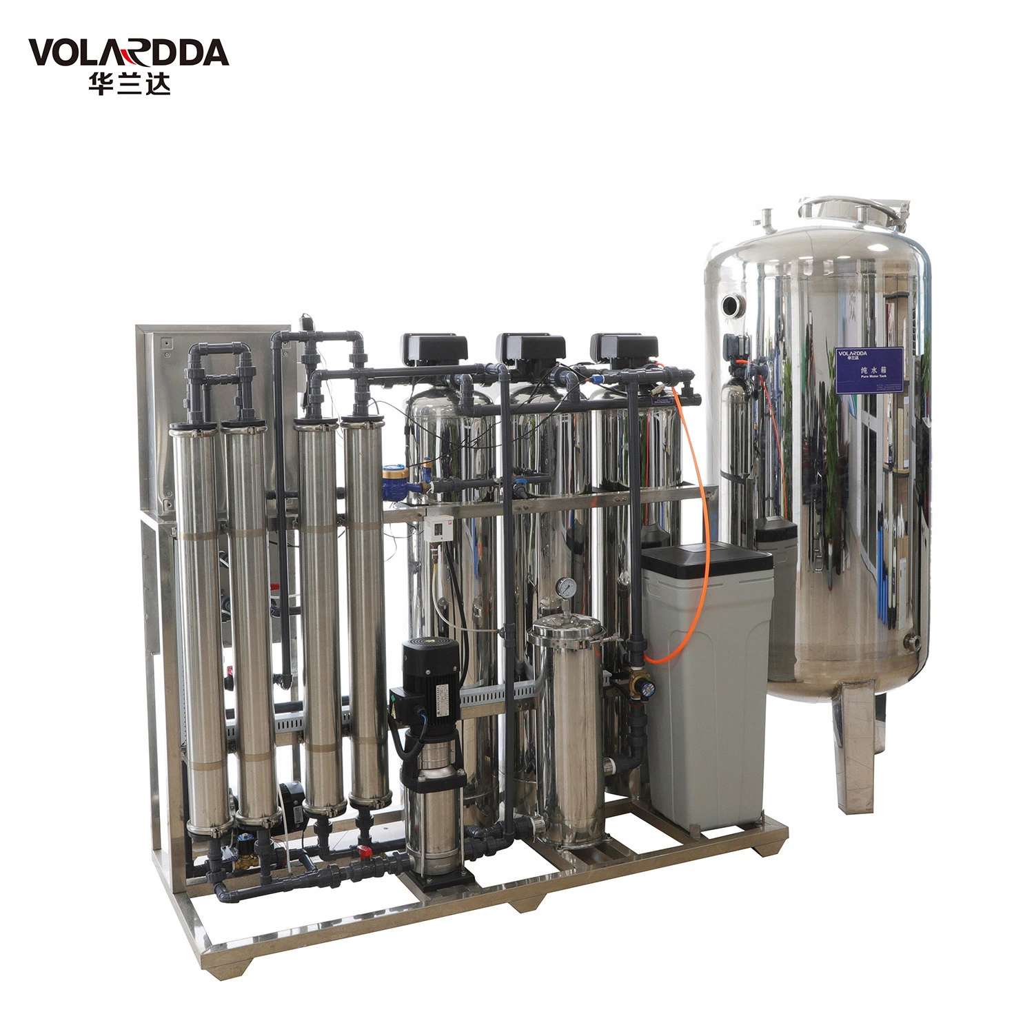 Volardda Electrodeionization de purificación de agua de Osmosis Inversa de la máquina 500 - 2000L/H