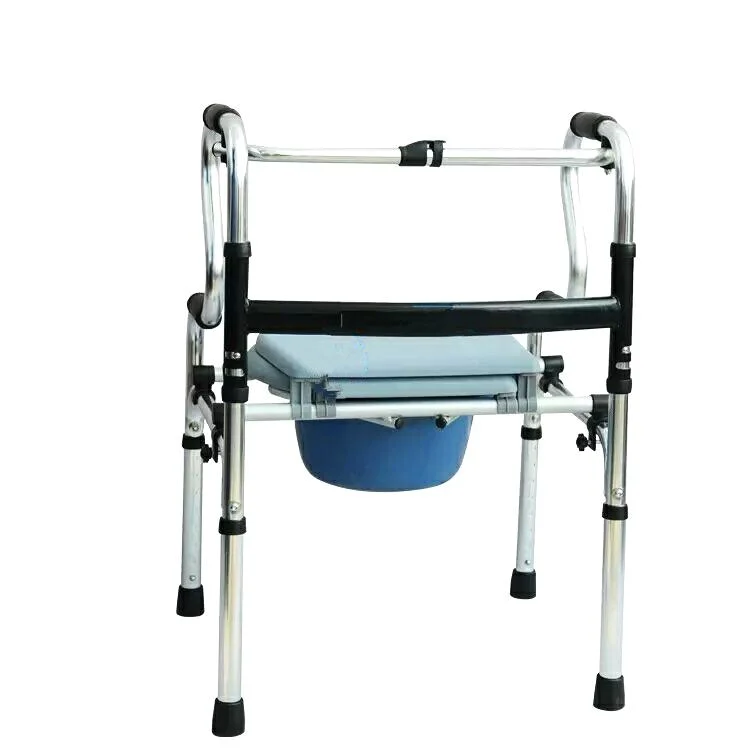 Portable Folding Bedside Commode Chair for Ederly and Disabled