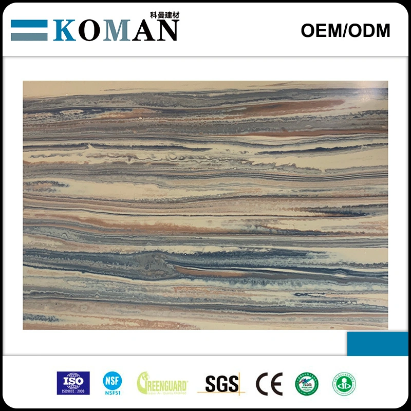 High Quality Corians Engineered Raw Quartz Stone Pure Color Quartz Slab