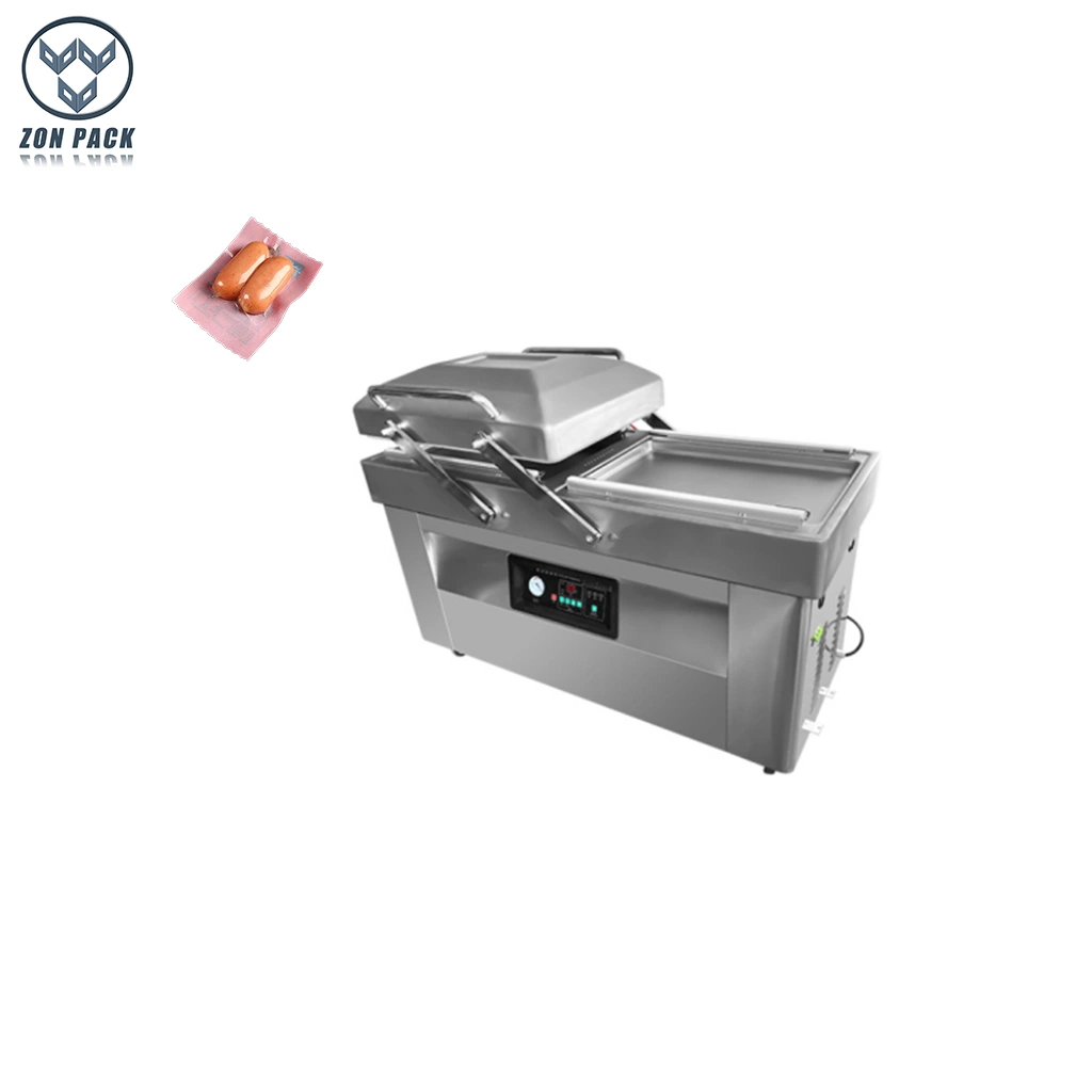 Two-Chamber Vacuum Packing Machine for Seafood Meat Fish Pork Vacuum Sealer Machine