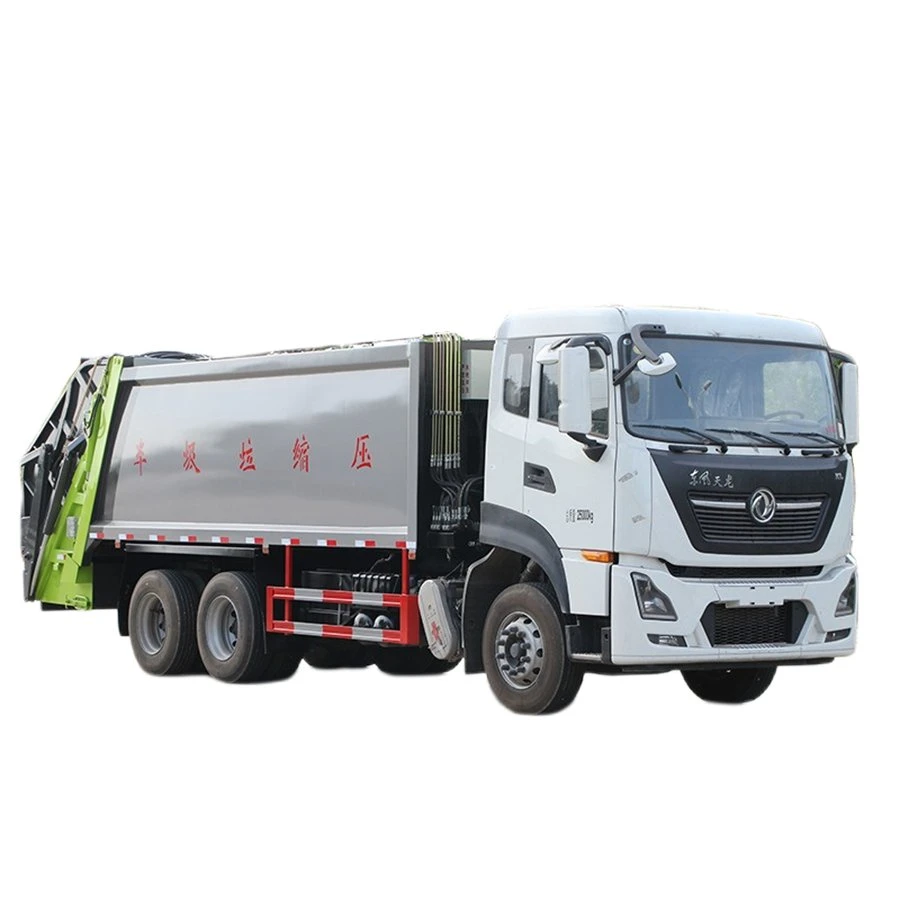 Camión de basura Dongfeng 6X4 de alta calidad con capacidad de carga de 18 m³ y 10 toneladas de vehículos de recolección de residuos