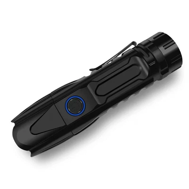 Xhp90,2 linterna impermeable táctica con cono de ataque inferior recargable USB Linterna LED