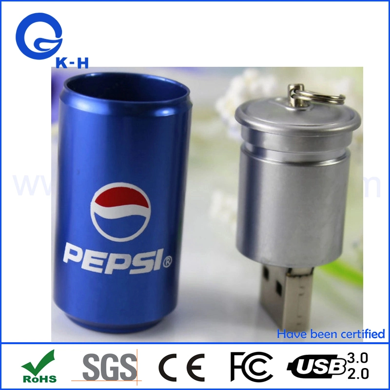 Metal Bottales USB Peps Pop Cola Garrafa Flash Memory Stick 1GB 2GB