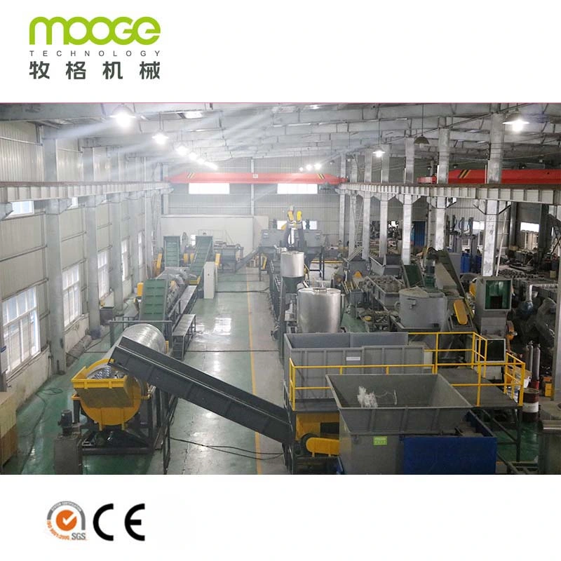 500-6000 kg/h Waste Food Bottle Grade PET Plastic Bottle Crushing Washing Recycling Line Machine