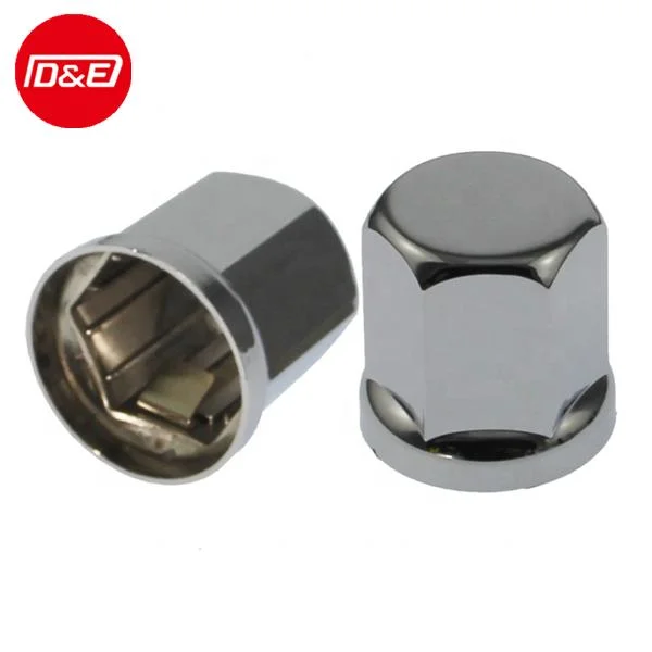 Chromed Plastic with Insert Ring Wheel Nut Cover 57.5*25*25.5