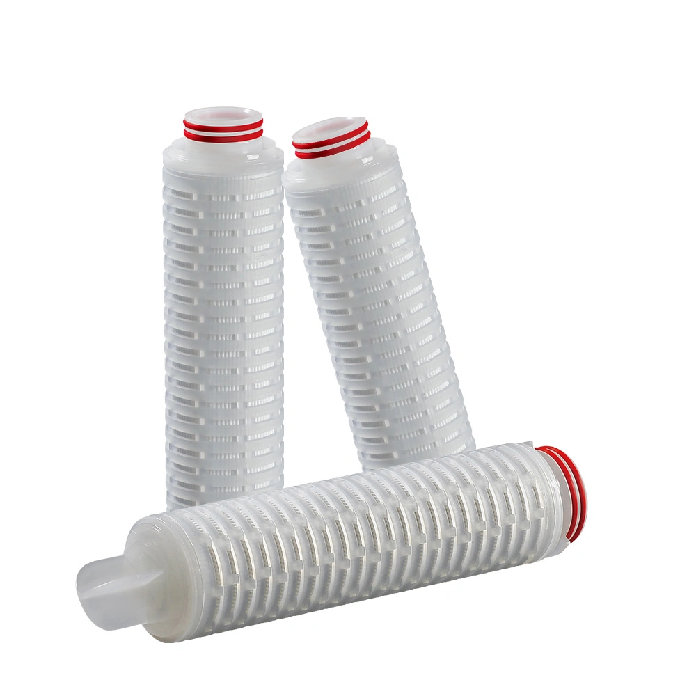 Darlly Hydrophilic PVDF Membrane 0.22um Pleated Filter Cartridge for Protein Purification with Ultra Low Protein Binding 10/20/30/40"