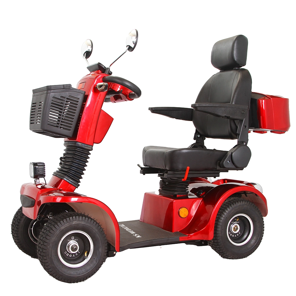 Ksm-910 Double Seat Heavy Duty 4 Wheel Full Enclosed Light Electric Mobility Scooter Handicap Scooters for Older People