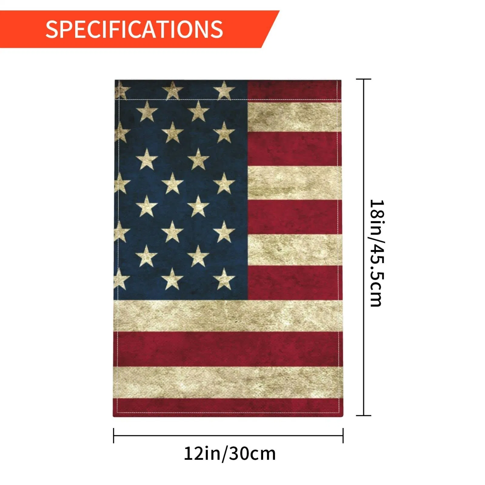 American Flag USA Garden Flag 12 X 18 Patriotic Double Sided Small American Flags for Yard