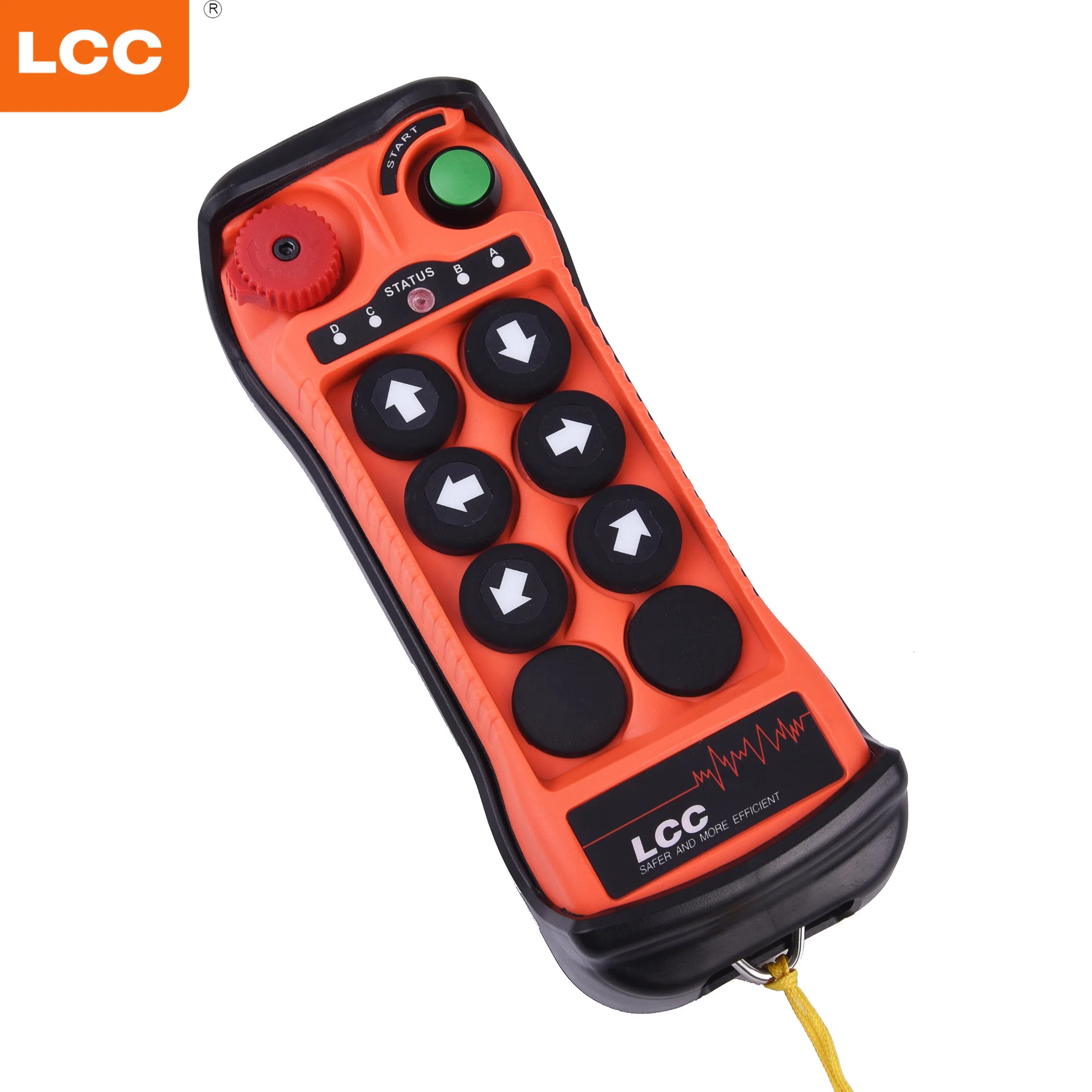 Q600 6 Button Forklift Lift Electric Crane Wireless Radio Single Speed Remote Control