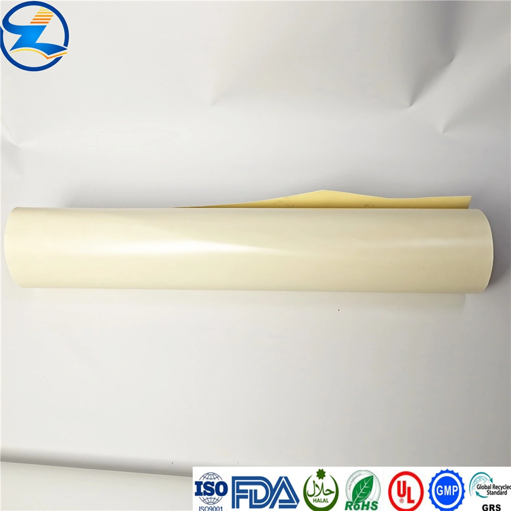 Yellow Color Rigid PVC PS Flock Film for Air Conditioner Use