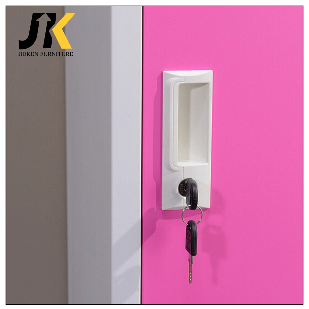 Single Door Pink Narrow Steel Wardrobe/Locker