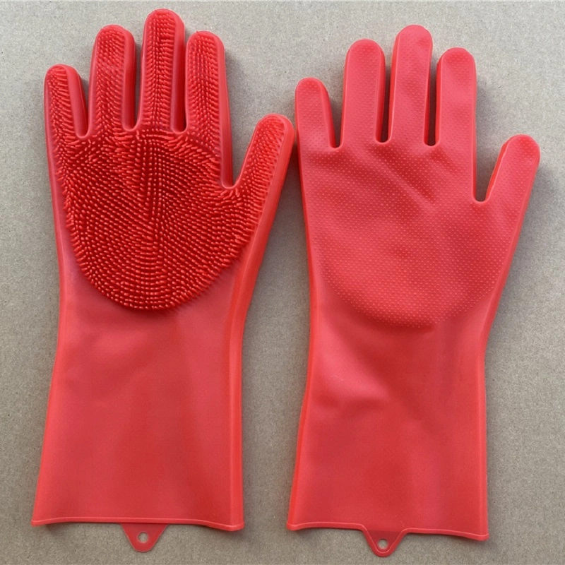 Guantes multifunción de silicona para el hogar para lavado de limpieza