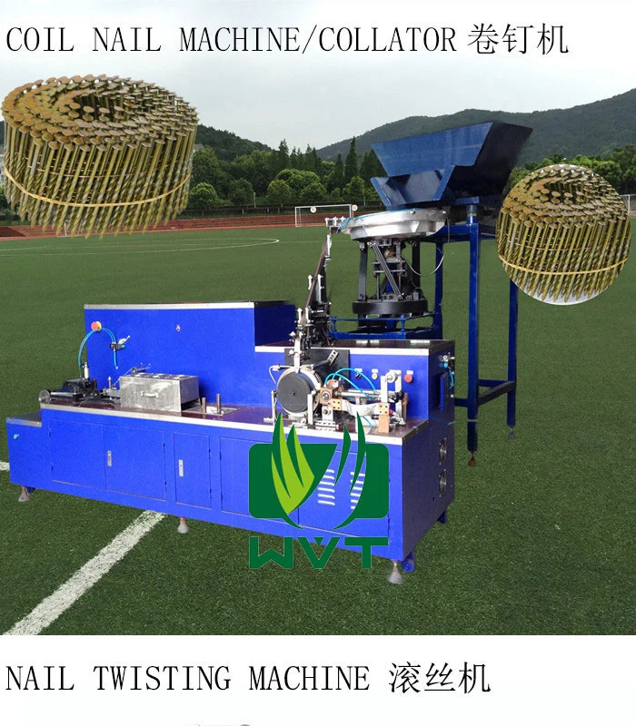 Rosca de cola de clavos/rosca de cola de tornillo automático de alta velocidad Máquina de torsión Equipo para hacer cola de bobina de palets de madera