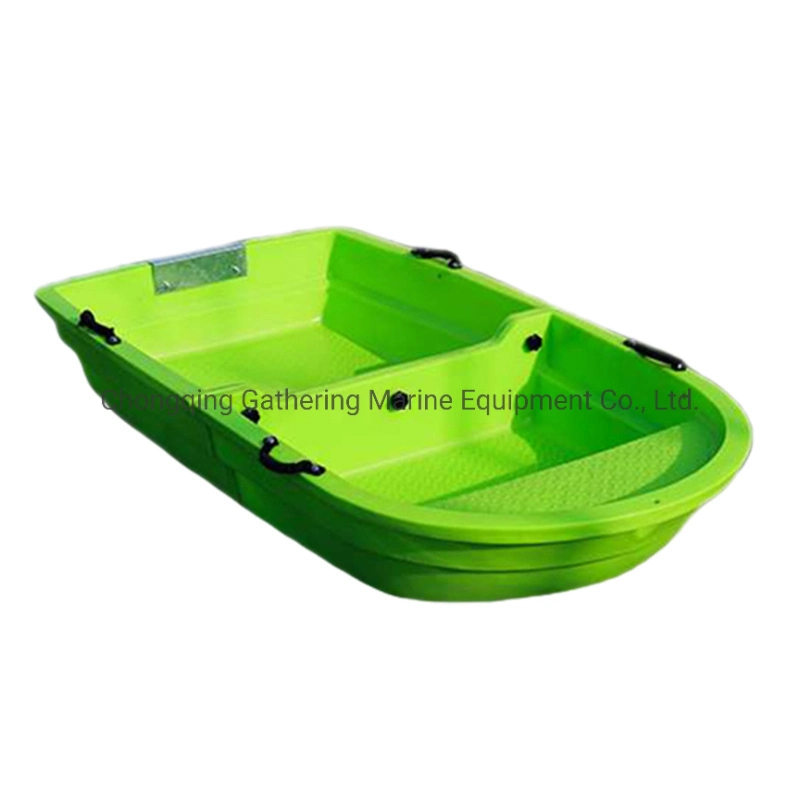 2.2m Light Green PE Plastic Fishing Boat Folding Rowing Boat