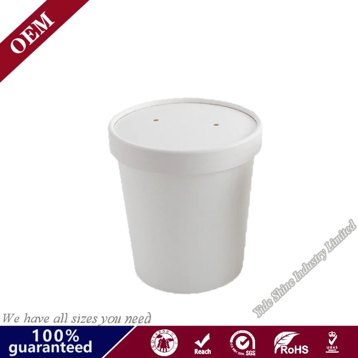 Take out Food Packing Soup Cup Kraft Paper Bowl Bucket Soup Cup Disposable