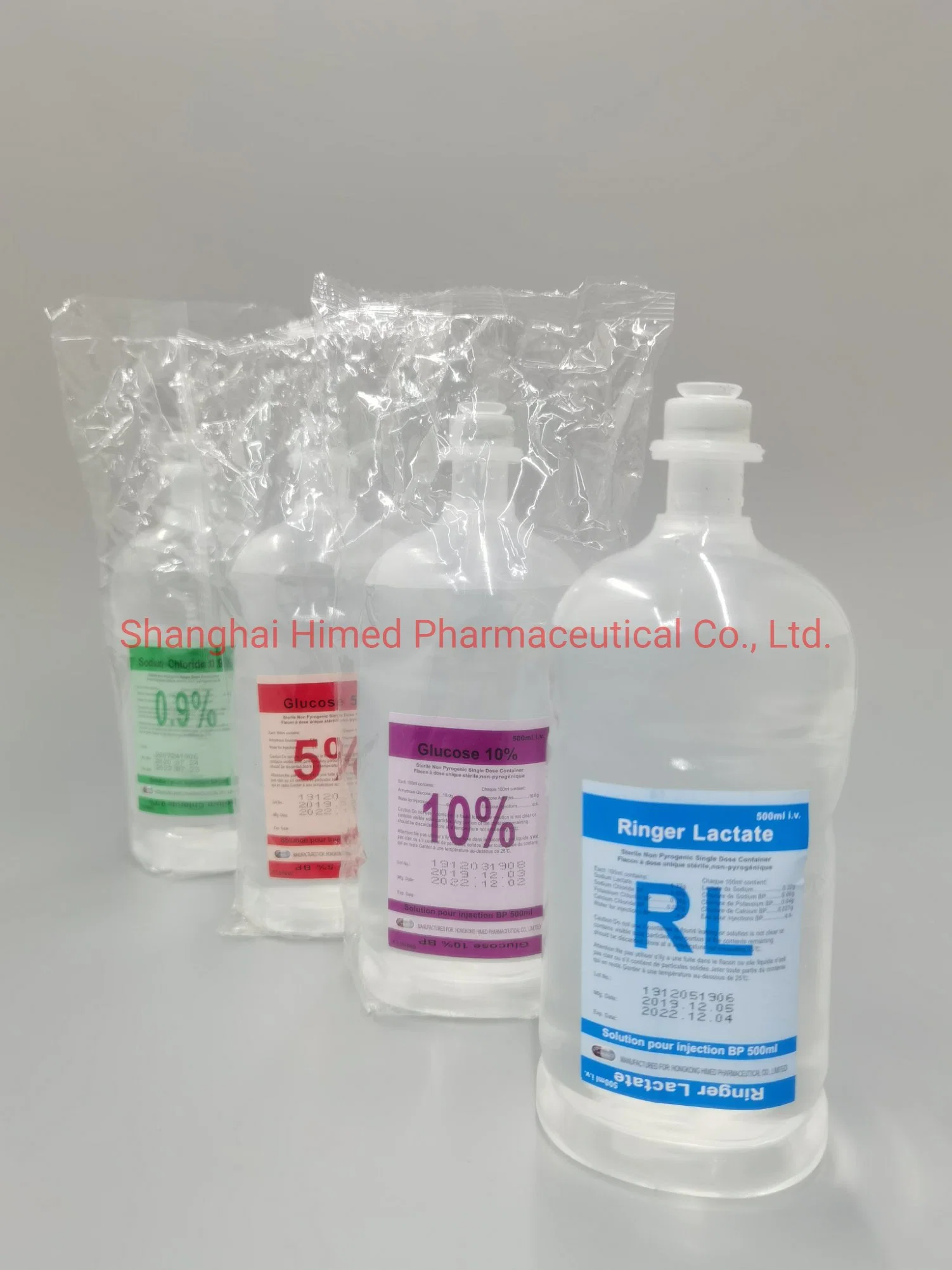 La glucosa/inyección de dextrosa al 5% 10% 100ml 500ml 1000ml IV