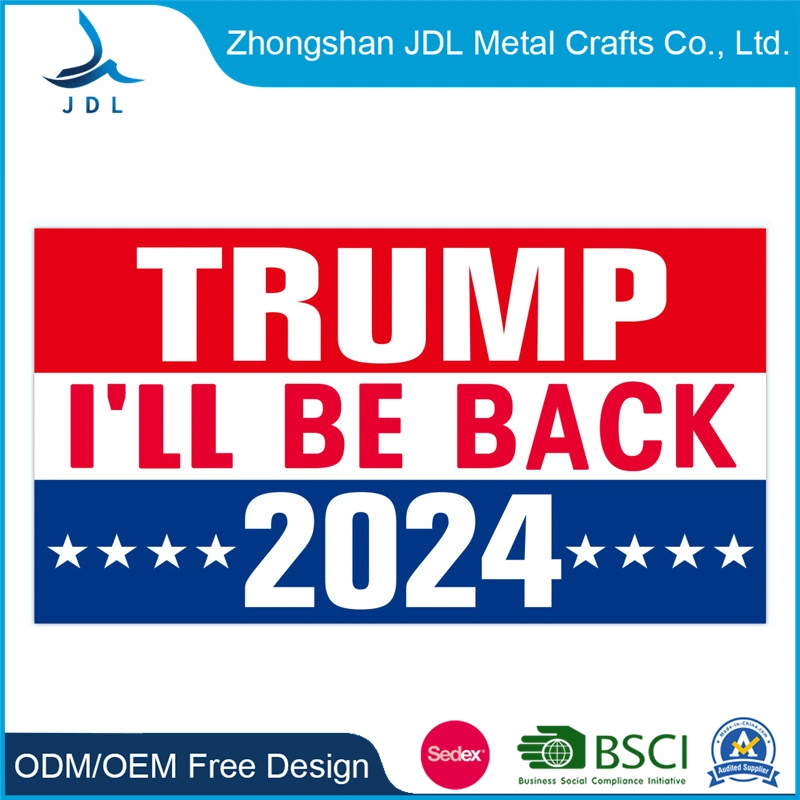Wholesale Promotional Items Election Results PVC Coated Fabric Donald Trum 2024 Advertising Feather Printing Craft Tigray Pole Bracket Block out Flag Banner