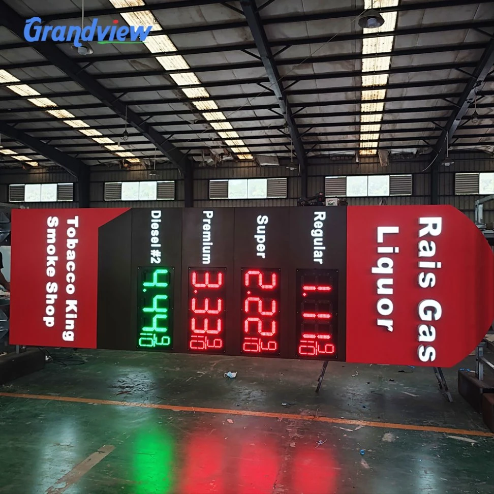 OEM Design LED Aluminum Display Price Signage Pylon Dealership Pylon Sign