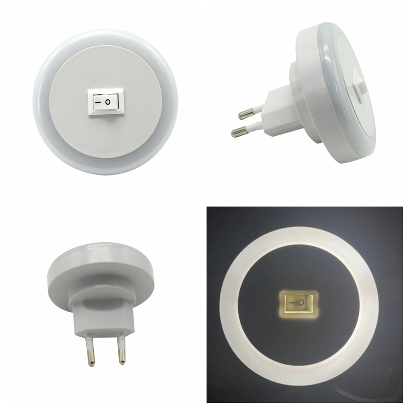 LED Night Light Round LED Night Lamp Switch