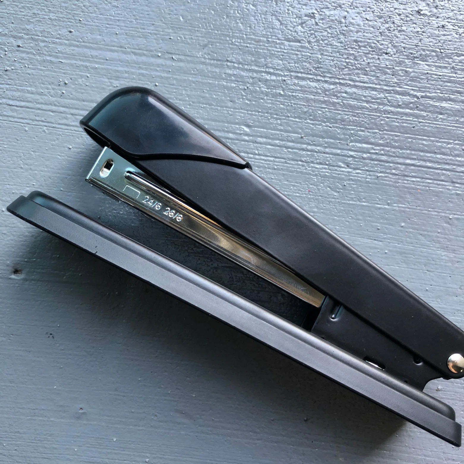 16cm Black Office Stapler for 24/6, 26/6 Staples with Custom Color Box