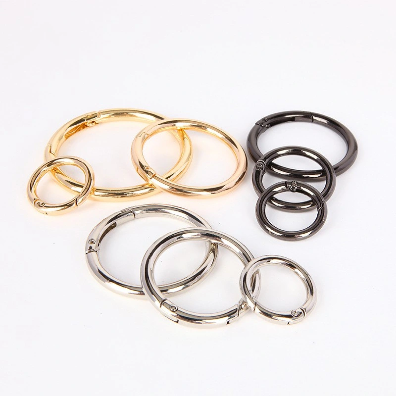 Bag Accessories Metal Spring Ring Rope Key Chain Spring Buckle Zinc Alloy Hook