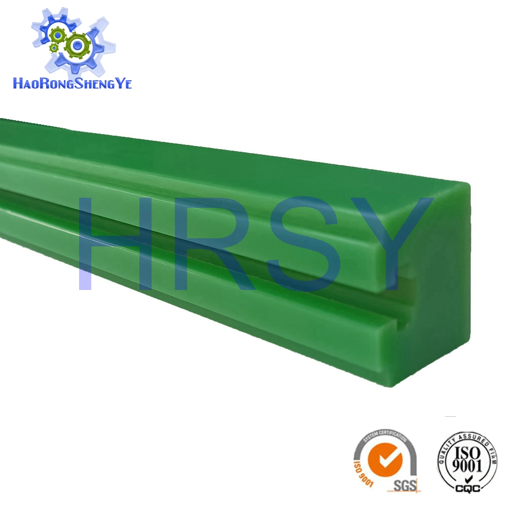 T Type Green Umhwpe Triplex Roller Chain Guide Rail for 10b-3