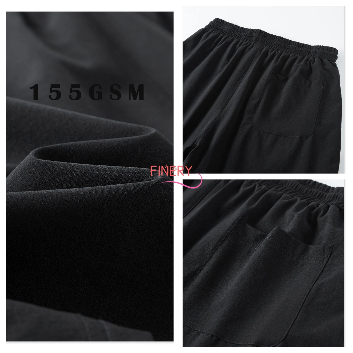 Spring/Summer Contrast Stitched Split Woven Shorts Male Streetwear Fashion Brand Sports Casual Pants Men