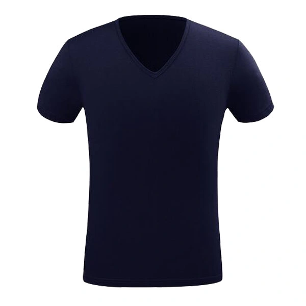 Customize Logo High quality/High cost performance  100%Cotton V Neck Men T-Shirt