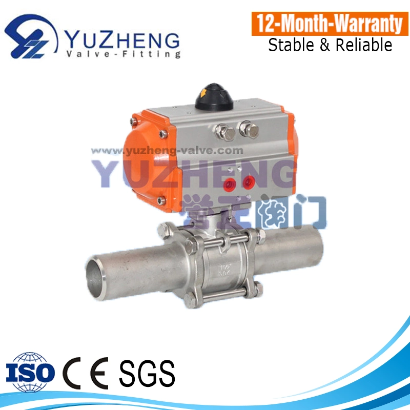 3PC Long Welding Ball Valve