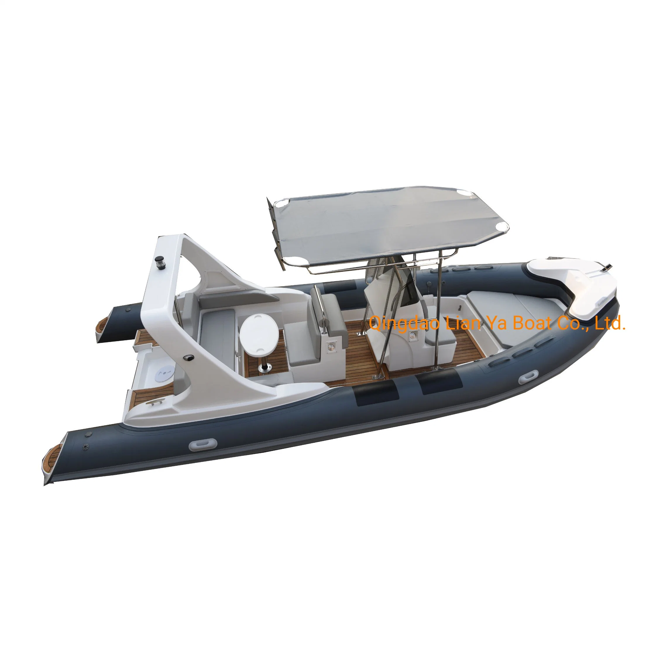 Liya 6.6m 200HP Outoard Fiberglass Fishing Sport Boat Luxury Rib Boat