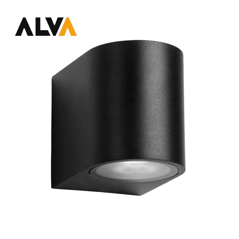 De plástico o aluminio blanco cálido Alva / Jardín de luz LED de pared OEM