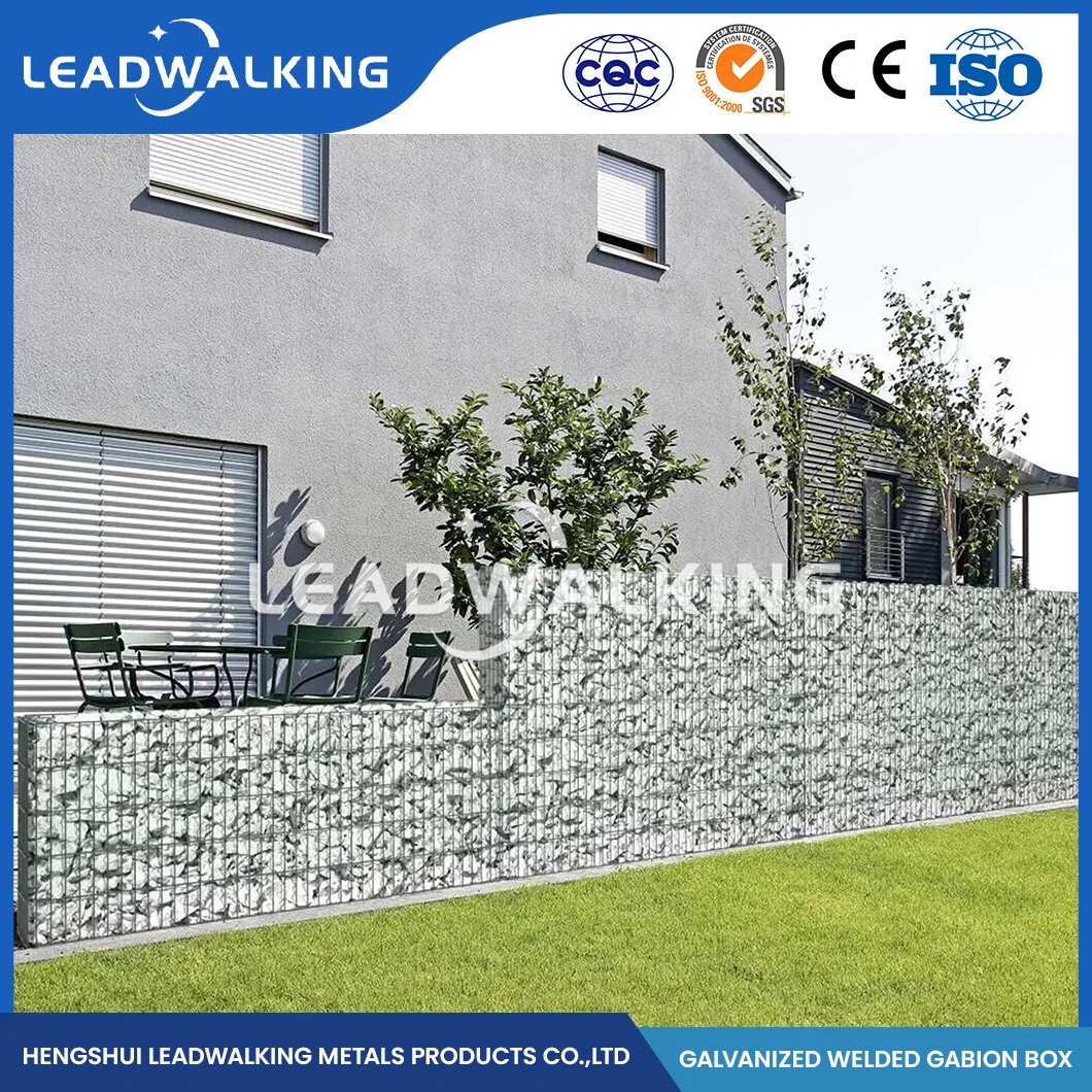 Leadwalking 100x120mm Gabion Malla Cesta Piedra Instalación sencilla de proveedor de cable de acero de bajo carbono soldadas Gabion de inundaciones en China la malla soldada Gabion barrera barrera de defensa