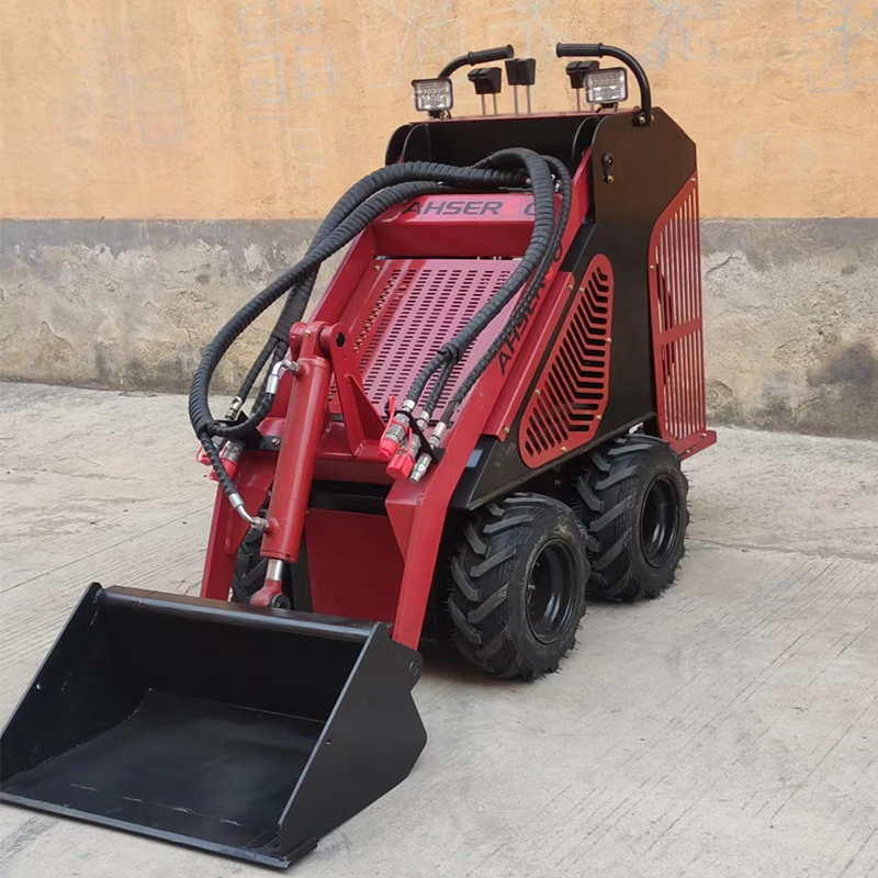 Mini Wheel Skid Steer Loader Multifunctional Accessories Price