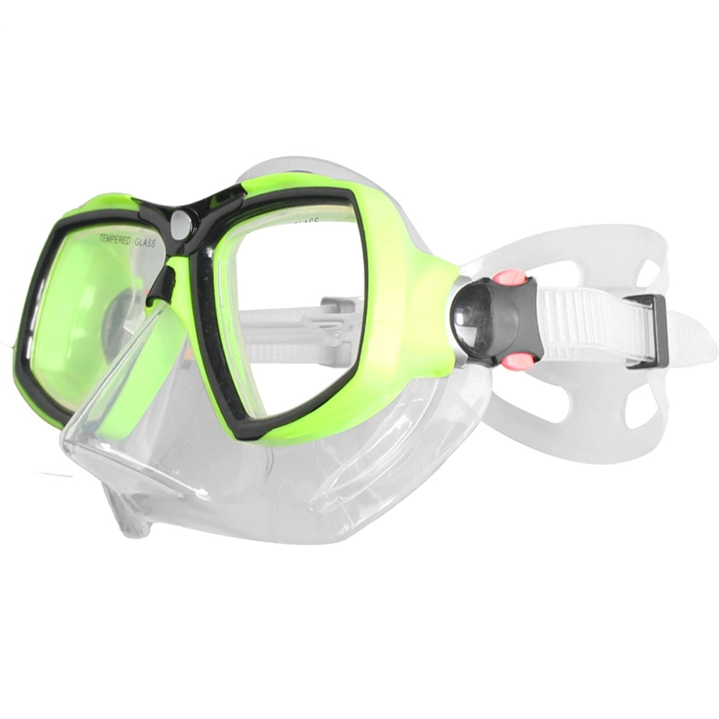 Child Kids Silicone Tempered Glass Wide Vision Silicone Adult Scuba Anti Fog Snorkel Free Diving Mask