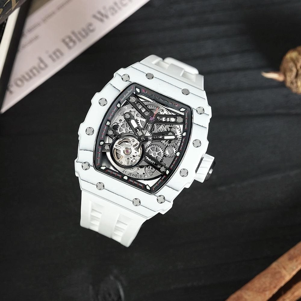 Luxury Mechanical Watches Men's White Waterproof Automatic Watches Wholesale/Supplier